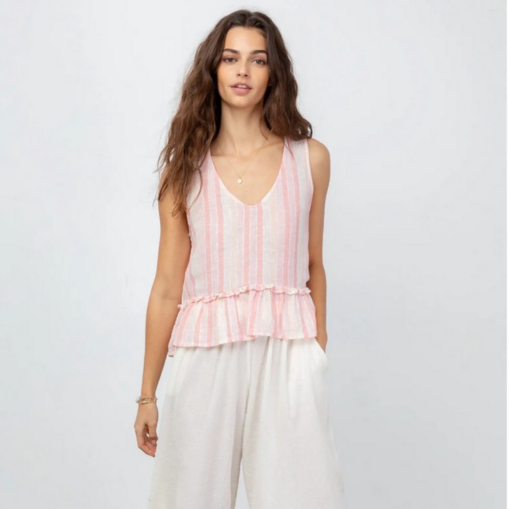 Rails Mira Tank Pink Stripe